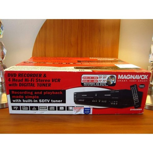 Magnavox ZV450MW8 DVD 레코더 및 디지털 튜너 포함 VCR 콤보 전자 갱신