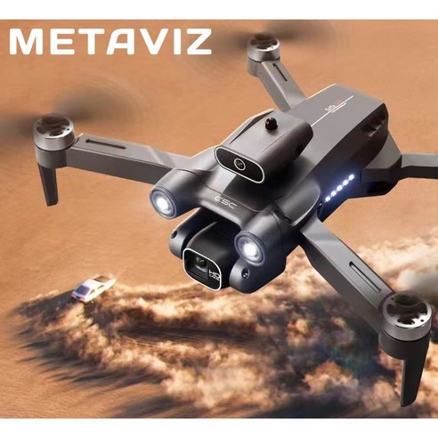 [장애물인식 회피기능 입문용]METAVIZ 6K 듀얼 카메라 접이식 드론 한글 설명서+배터리2개+수납백포함 KS1블랙, 블랙, 1개