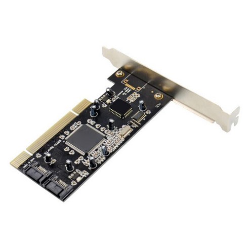 노 브랜드 PCI-SATA 확장 카드 PCI SATA150 RAID 디스크 어레이 SIL3112 SATA 케이블이있는 듀얼 채널 SATAI 하드 어댑터