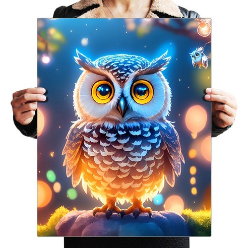 FASEN 액자 보석십자수 캔버스형 DIY 키트 40 x 50 cm, ZSH178, 1세트