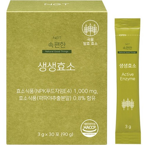 네츄럴굿띵스 속편한 생생효소, 90g, 1개