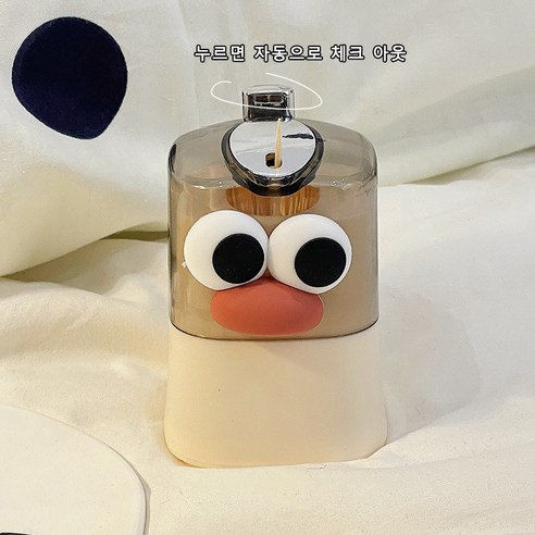 BITERE 이쑤시개 케이스 원터치 귀여운 캐릭터 이쑤시개통, 1개, 왕눈이