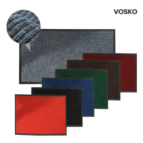 보스코 현관매트 카페트 발판 업소용 사무실 출입구 카펫 바닥매트 미끄럼방지, 그레이, 1개