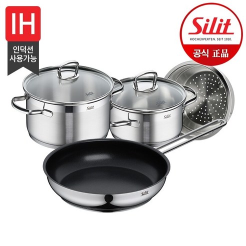 [실리트] 실리썸 롬바르디아 냄비 후라이팬 3종(16L+20H+24F/P)+찜기20, 1개