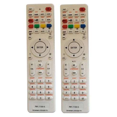 노 브랜드 Rm-L1130+8 모든 TV 리모컨용 교체 리모컨 Rm-L1130+X 범용, 음성 제어 리모콘