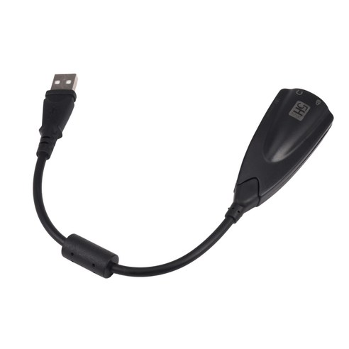 케이블 사운드 카드 가상 채널 사운드 트랙 오디오 어댑터 5HV2 7.1 채널 USB, 하나, 보여진 바와 같이
