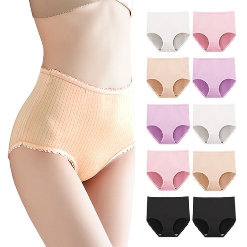 베럴뷰 여성 배편한 복부 맥시 빅사이즈 팬티 10종 세트