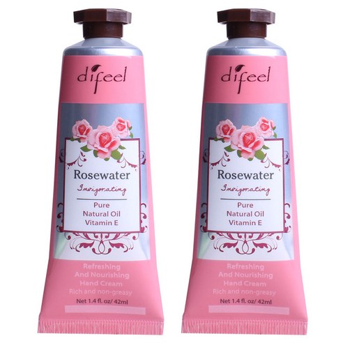 썬플라워 디필 인비거레이팅 로즈워터 핸드 크림, 42ml, 2개