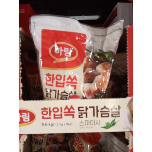 아이스박스 발송 하림자연실록 스파이시닭가슴살 1.2KG 코스트코, 1개