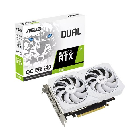 중고그래픽카드 ASUS DUAL 지포스 RTX 3060 O12G OC D6 12GB White Best Top5