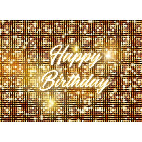 태쓰 생일 파티 현수막 남아 여아 엄마 아빠 생일 배너 3, 블링블링골드