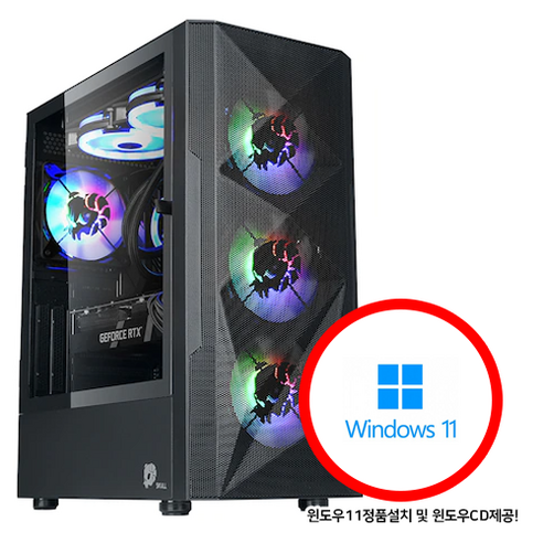 대한컴퓨터샵H148 윈도우11탑제 i5 13400F RTX4060 16GB NVME500GB고성능게이밍조립PC/배그 디아블로4 조립컴퓨터 조립PC 게이밍컴퓨터, DH148