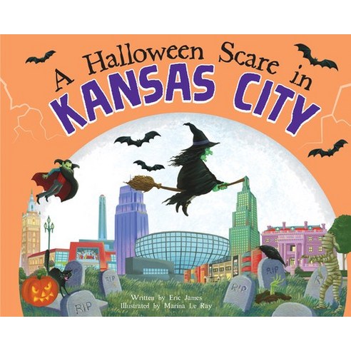 (영문도서) A Halloween Scare in Kansas City Hardcover, Hometown World, English, 9781728233628