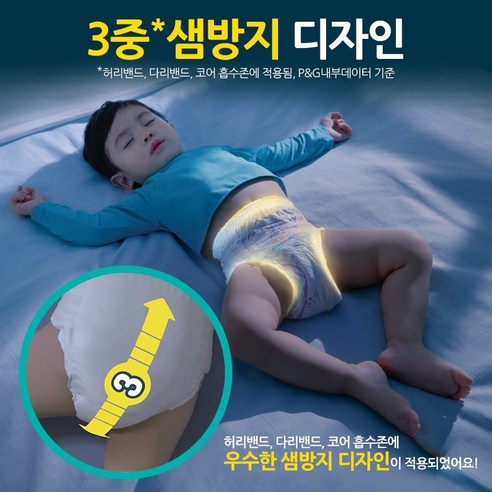 팸퍼스 뽀로로 통잠팬티, 아이와 부모 모두에게 꿀잠을 선물합니다.