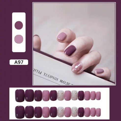 스타존 셀프 컬렉션 인조손톱 인스턴트 네일팁 롱 숏 24P, A97 A타입(숏), 1개