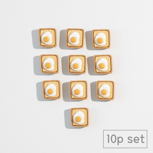 84x84 인테리어 냉장고 자석 마그네틱, 토스트10p