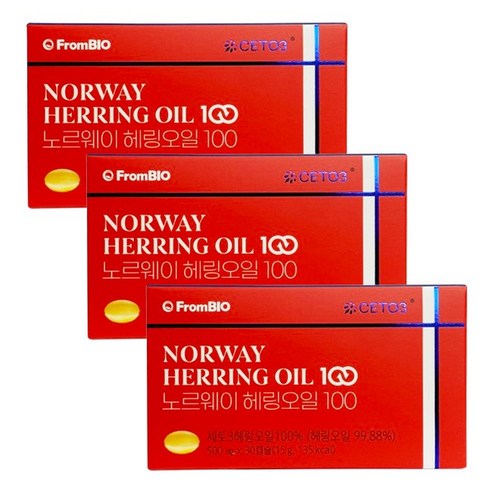 [FromBIO] 프롬바이오 노르웨이 헤링오일 100 / Norway herring oil 북유럽 오메가11 세토3