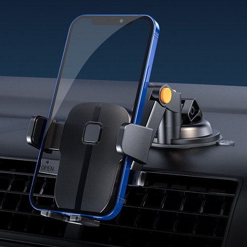 대시보드 차량용 휴대폰 거치대 자동 클램핑 회전 가능 차량용 핸드폰거치대, C4 나이트 블랙