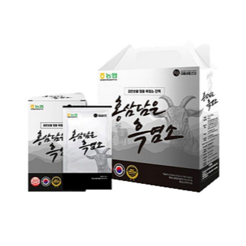 미쁨생활건강 국내산 홍삼담은 흑염소 70ml 2박스 총 60포, 60개