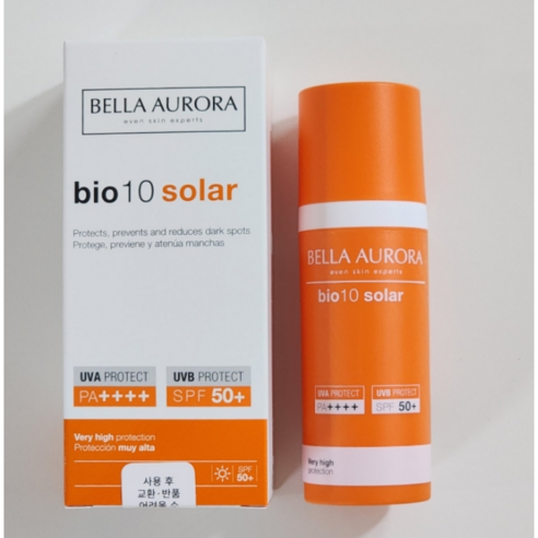 벨라오로라 바이오텐 솔라 선크림 50ml BELLA AURORA BIO 10 SOLAR 기미크림 기미선크림 기미케어 벨라오로라선크림 기미케어크림 기미케어선크림, 2개