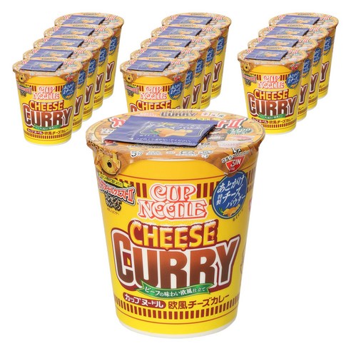 닛신 컵누들 유럽풍 치즈카레맛 85g, 15개
