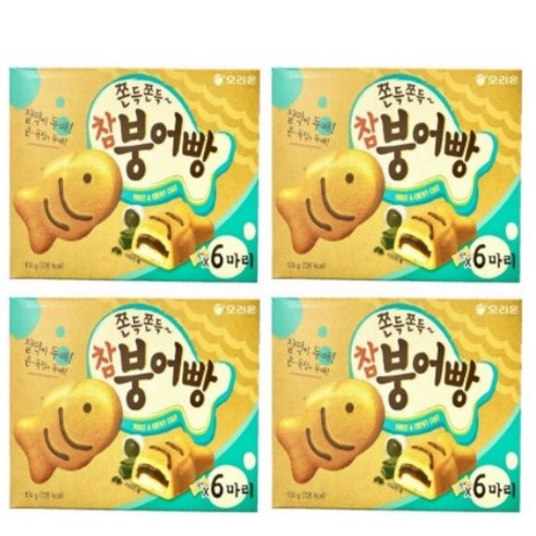 오리온 쫀득쫀득 참 붕어빵 174g 4개, 1개