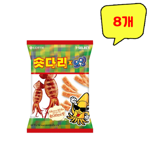 숏다리오잉 간식스낵, 2개, 70g