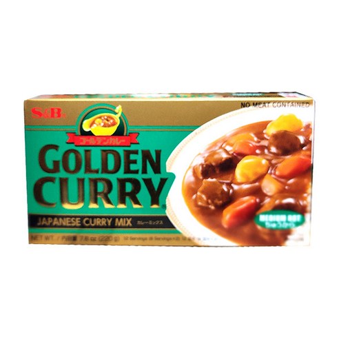 (무)에스비 골든카레(고형 중간매운맛 220g, 1개