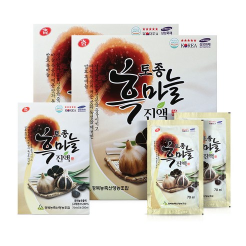 참 토종 흑마늘 진액 30포 x 2박스 (총60포), 1개, 4200ml