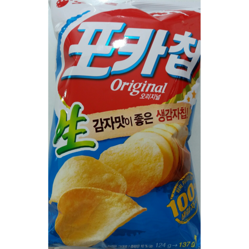 오리온 포카칩 오리지널, 137g, 4개