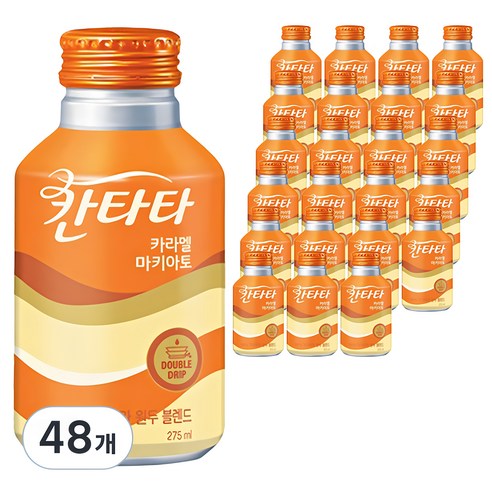 정품칸타타 카라멜마키아토 275ml x 12입 캔커피 원두커피 롯데칠성음료, 12개