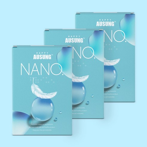 아우성 나노(NANO) 3P 초박형 콘돔 / 무향, 18개, 3개입