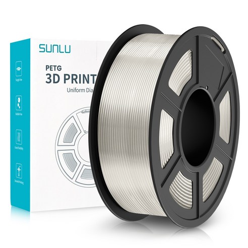 범용 3D프린터 필라멘트 PETG 1kg 1.75mm SUNLU, PETG 투명 국산무독성pla필라멘트투명1kg