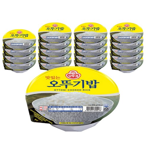 오뚜기 맛있는 오뚜기밥, 210g, 20개
