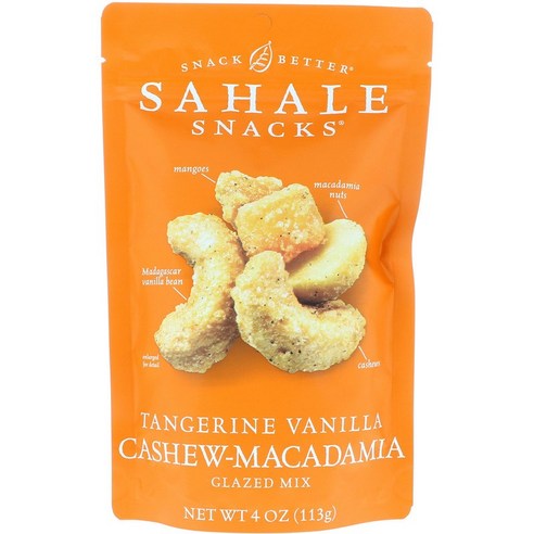 사할리스낵스 글레이즈드 믹스, 113g, Tangerine Vanilla Cashew-Macadamia