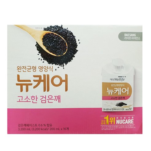 대상 웰라이프 뉴케어 200mlx16입(3 200ml) (고소한 검은깨 구수한맛 중 택1), 200ml, 30개