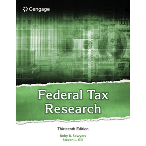(영문도서) Federal Tax Research Hardcover, Cengage Learning, English, 9780357988411