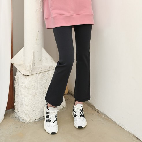 헤링본 여성 부츠컷 레깅스 봄 가을 피치기모 와이드 요가복 애슬레저룩 TE503