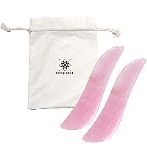 프롬하트 로즈쿼츠 괄사 셀프 케어 마사지 2P, 에스형