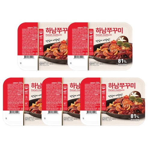 하남쭈꾸미 보통매운맛 350g 5개 mgd*2508je, 1개, 본상품선택