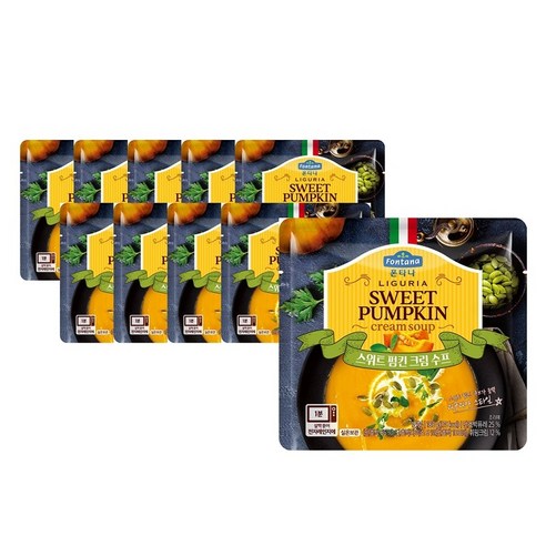 폰타나 스위트 펌킨 크림 수프, 180g, 10개
