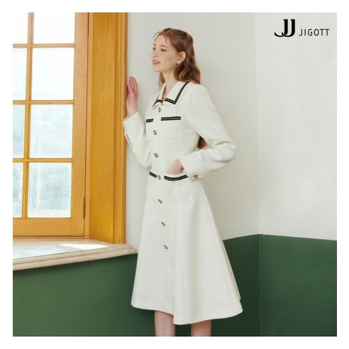 JJ지고트 메탈 라인 배색 원피스 GN2P0OP22925396