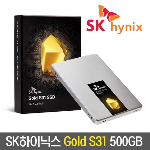 SK하이닉스 Gold S31 2.5인치 SSD 250GB / 500GB / 1TB TLC 3D낸드 노트북 데스크탑 콘솔 정품 보증기간 5년 /M, 2. 2.5인치 500GB