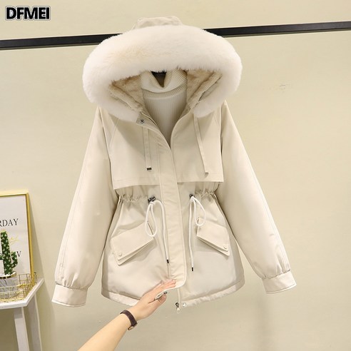 작은 키 여성들을 위한 DFMEI 패딩 패션 극복하기. 코오롱경량패딩