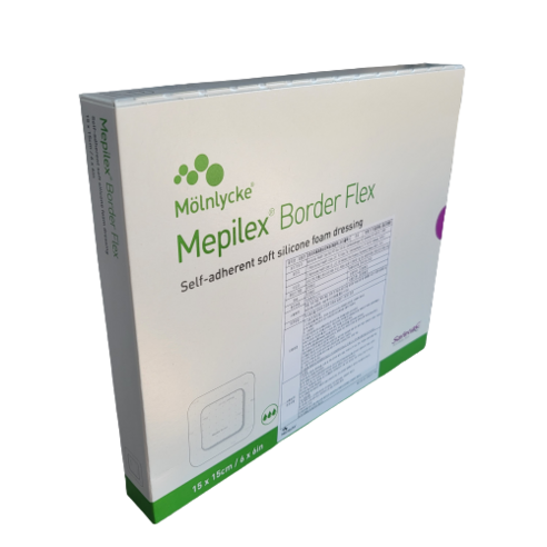 메필렉스 보더 플렉스 MEPILEX BORDER FLEX 15CM X 15CM 5매 1통, 1개