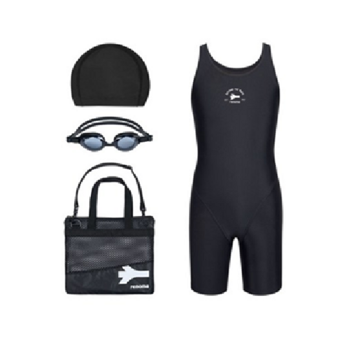 레노마 여아용 솔리드 생존키트 수영복 RN-GS2F593