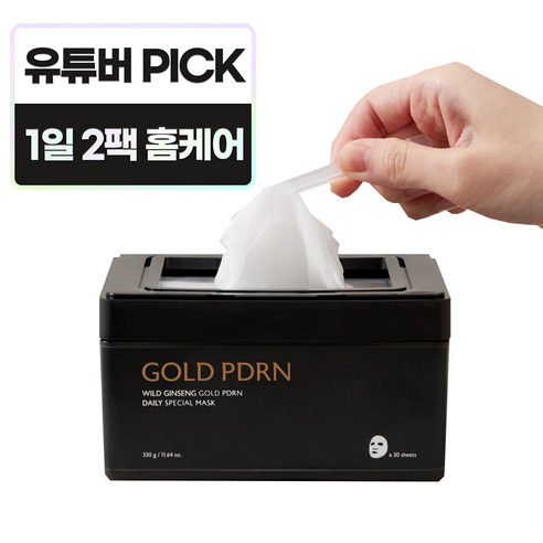 밀크터치 산삼 골드 PDRN 데일리 스페셜 마스크, 1개, 30매입