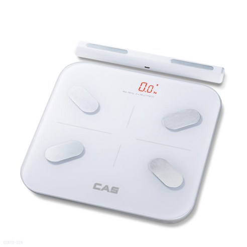 카스 스마트8전극 체지방계 EBFA-S1 18핵심체성분정보 앱연동, 1개, 화이트, 카스 디지털 체중계  EBFA-S1