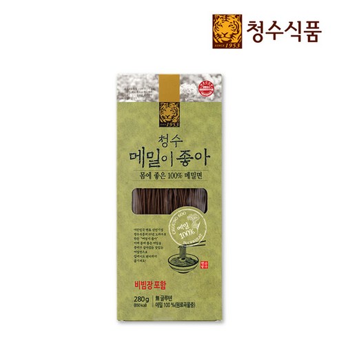 [청수식품(주)] [청수식품] 메밀이좋아 비빔냉면 2인분 280g x 1봉, 1개