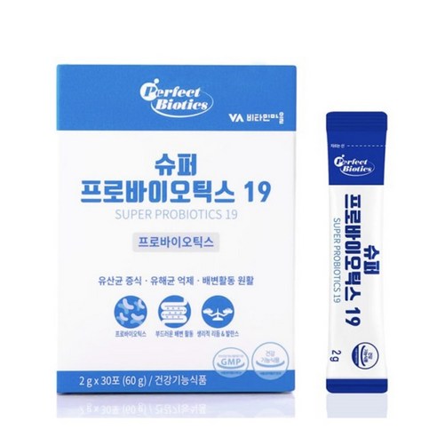 퍼펙트바이오틱스 슈퍼 프로바이오틱스 19 유산균, 60g, 6개